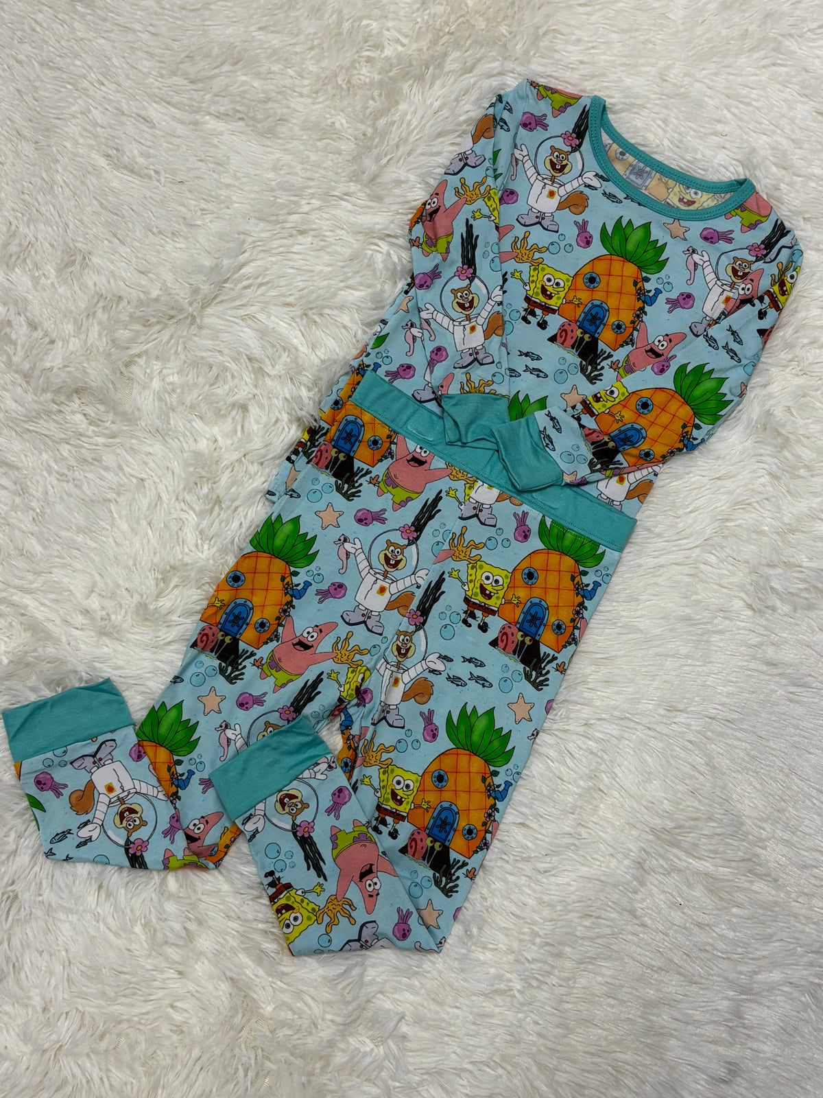 Sp_ngebob Kids Bamboo Pyjamas