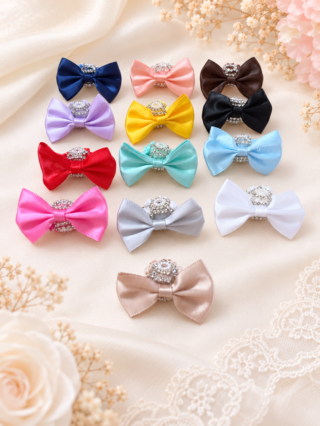 Bow Fancy Rose Bead