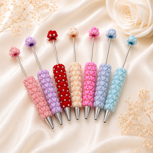 Heart & Pearl Beadable Pen