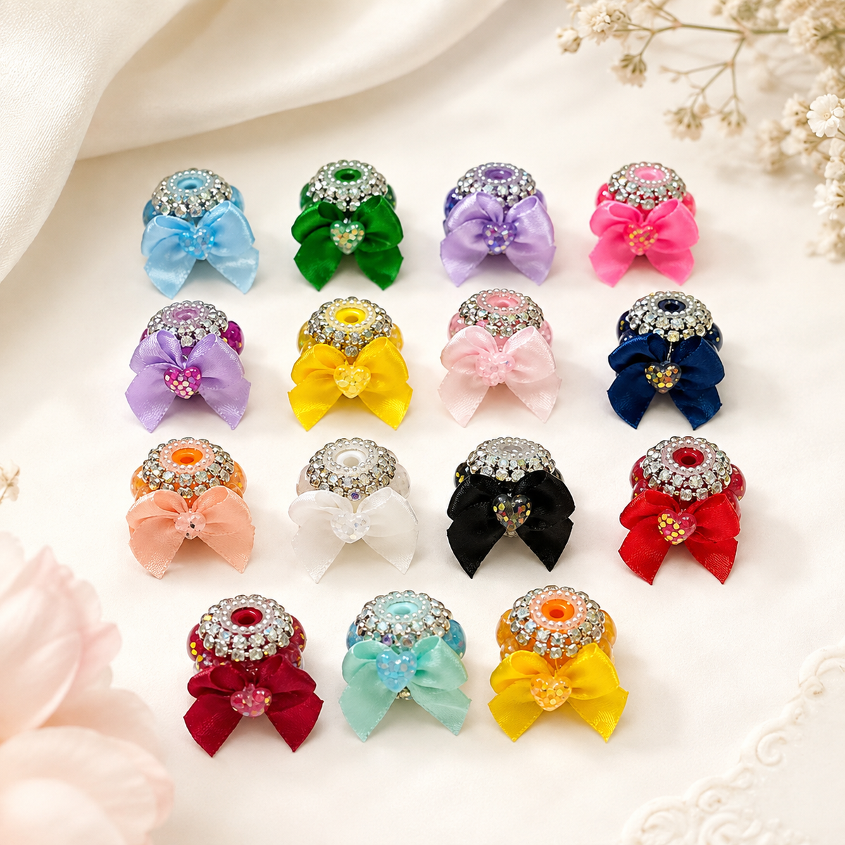 Heart Bow Fancy Bead