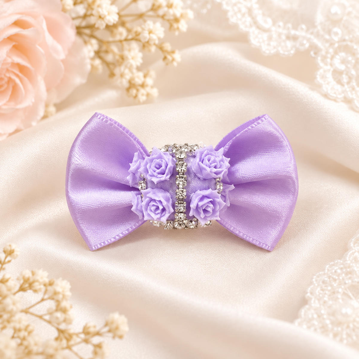 Bow Fancy Rose Bead