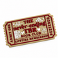 Never-Ending TBR Bookshelf Ticket