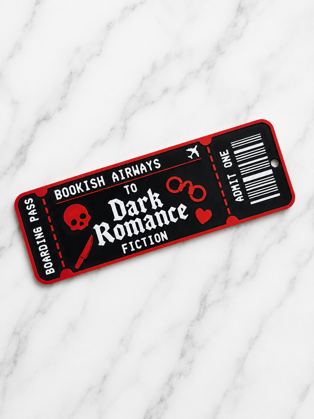 Dark Romance Boarding Pass Bookmark
