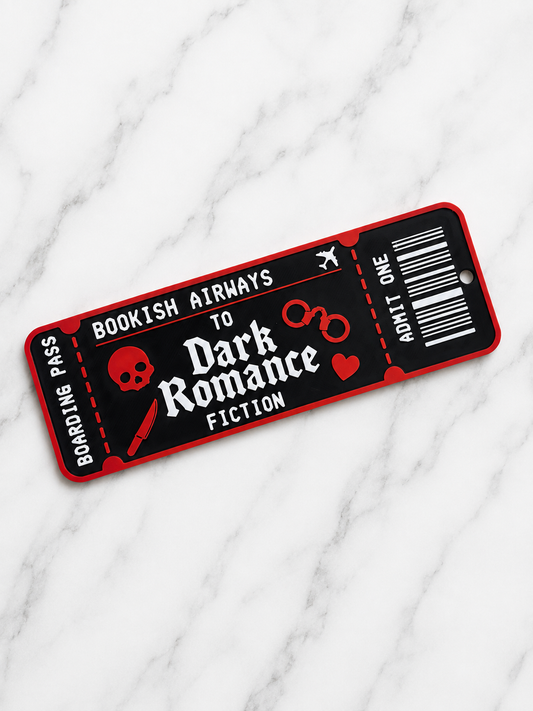 Dark Romance Boarding Pass Bookmark
