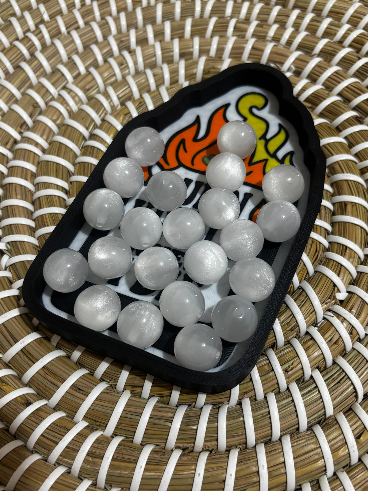 10 Pack Cats Eye Beads