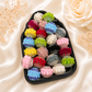 Flocked Coloured Rhinestone Bow Fancy Bead