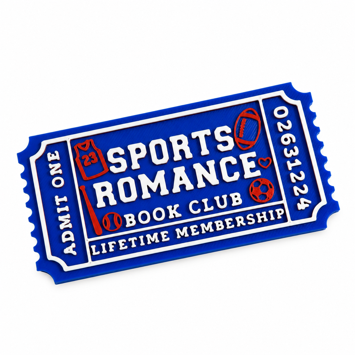 Sports Romance Bookshelf Ticket