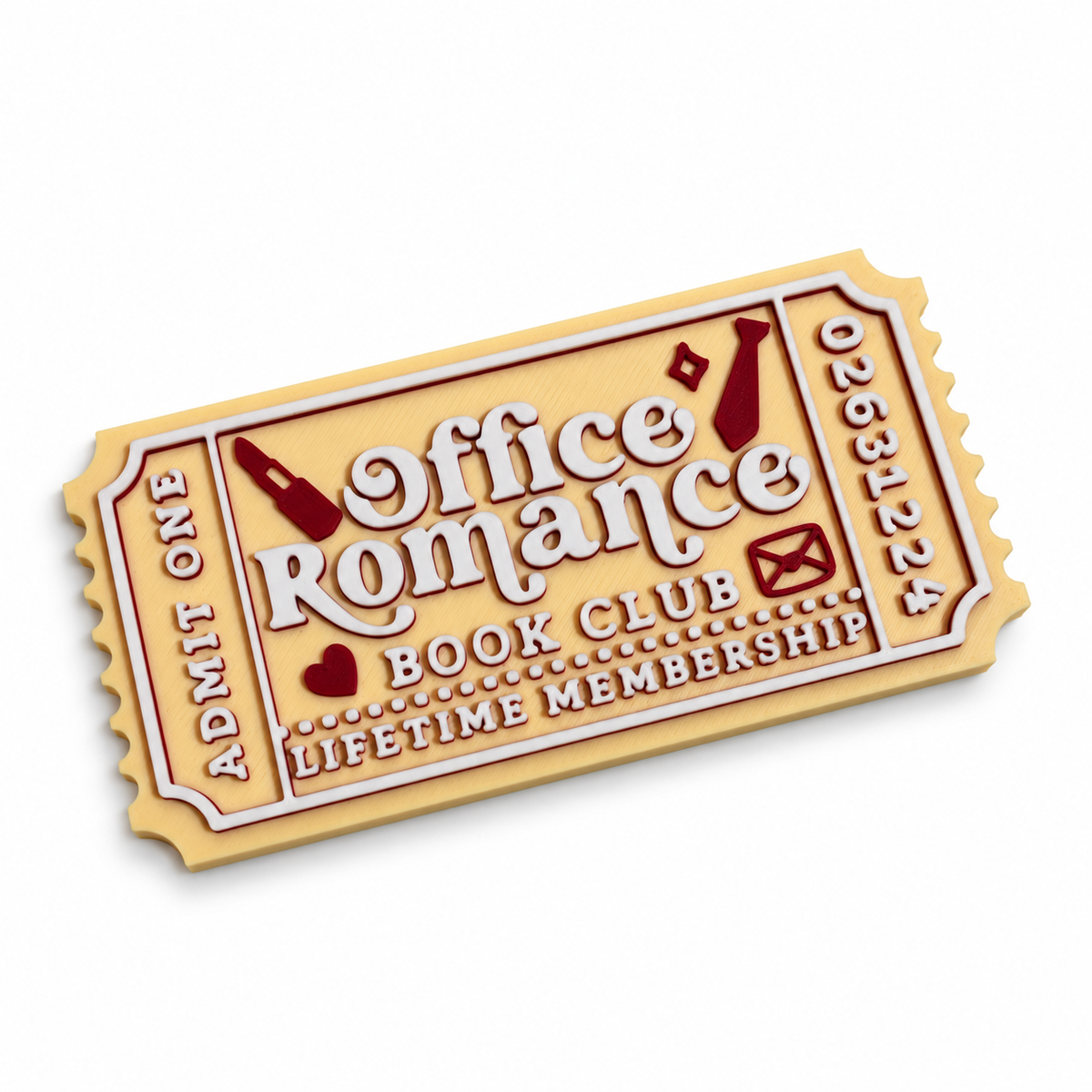 Office Romance Bookshelf Ticket