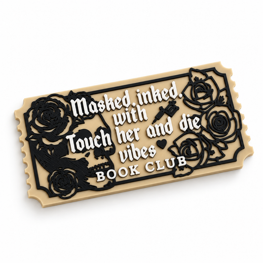 Masked Inked Bookshelf Ticket