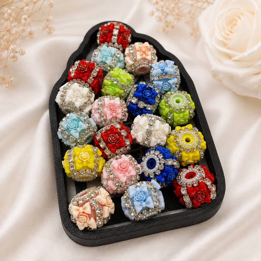 Bow & Rose Fancy Bead