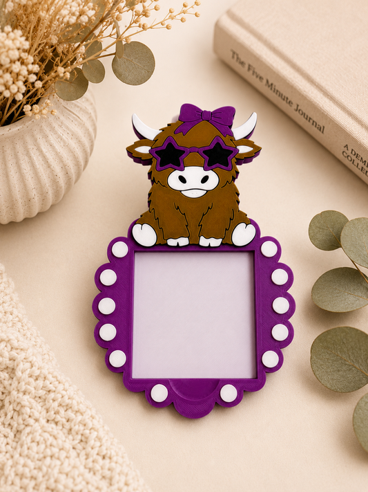Highland Cow - Sticky Note Holder