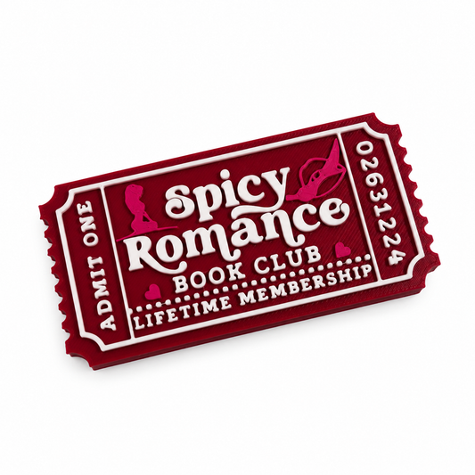 Spicy Romance Bookshelf Ticket