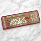 Cowboy Romance Boarding Pass Bookmark