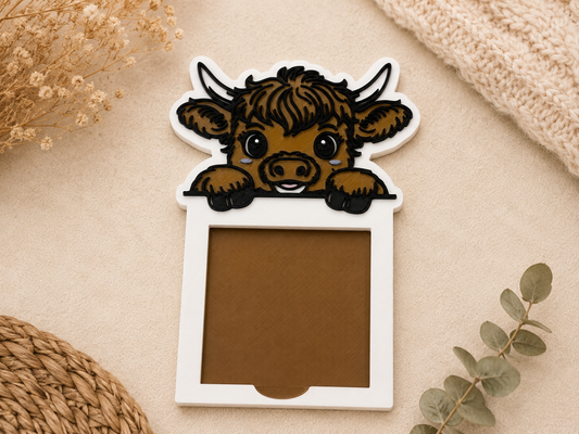 Highland Cow - Sticky Note Holder