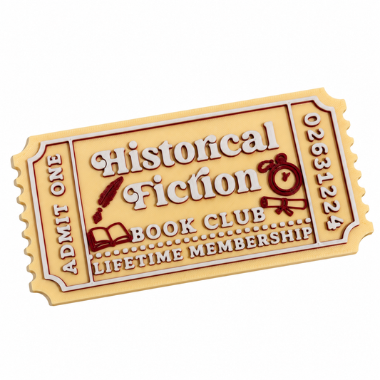 Historical Fiction Bookshelf Ticket
