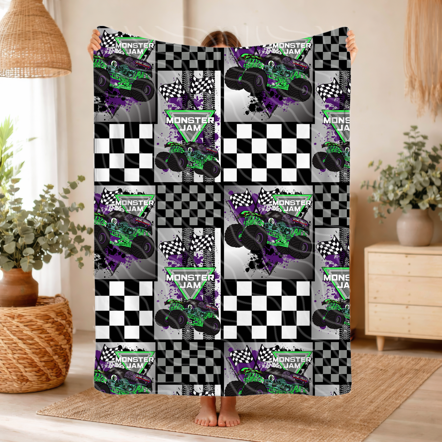 M_nster J_m - Throw Blanket