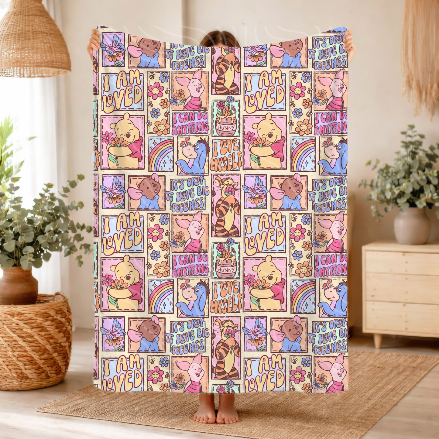 W_nnie Affirmations - Throw Blanket