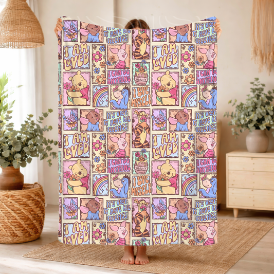 W_nnie Affirmations - Throw Blanket