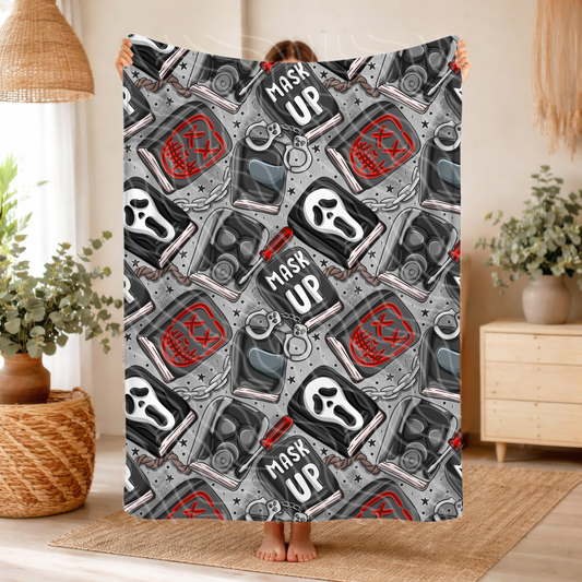 Mask Up - Throw Blanket