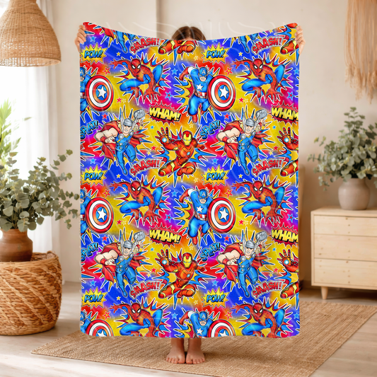 Superheroes - Throw Blanket