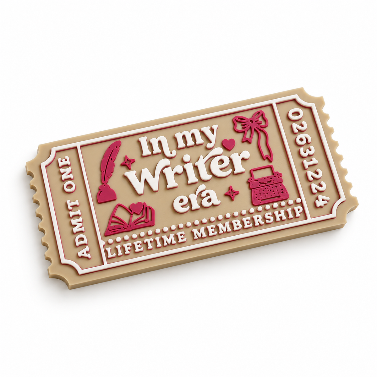 Writer Era Bookshelf Ticket
