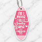 Books and Coffee Motel Keychain