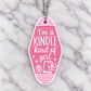 Kindle Girl Motel Keychain