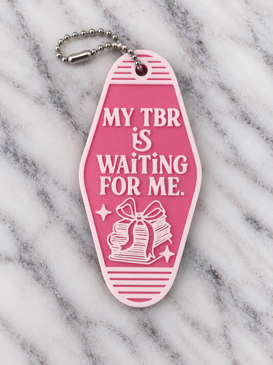 TBR is Waiting Motel Keychain