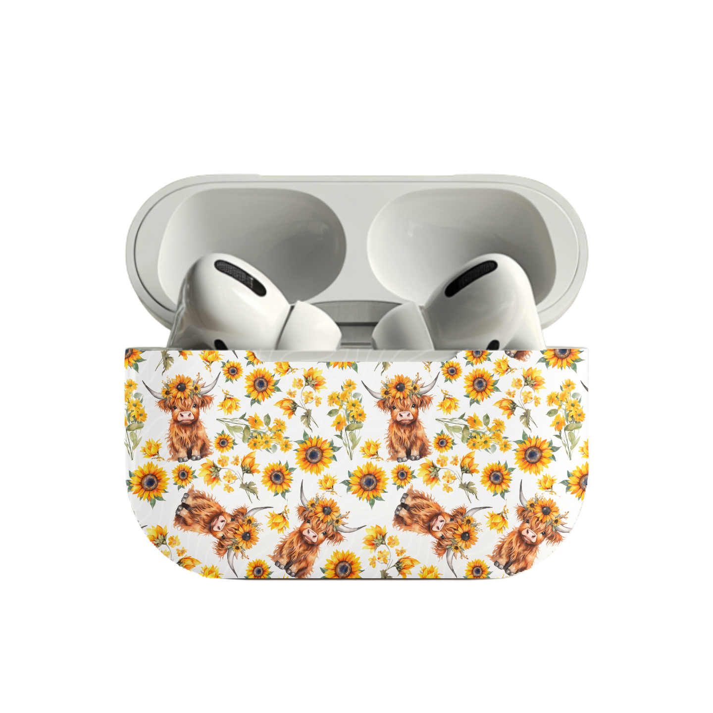 Sunflower Highland | AirPod Case