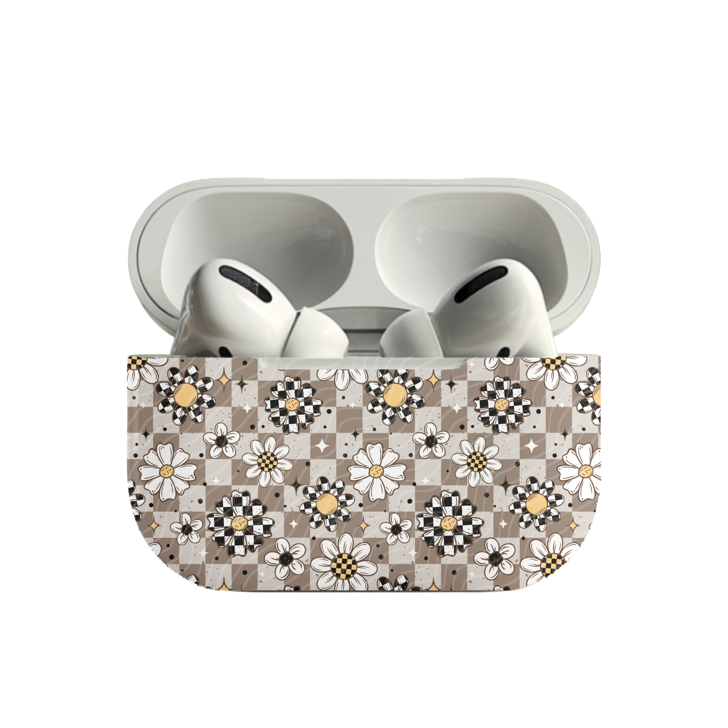 Checkered Bloom | AirPod Case