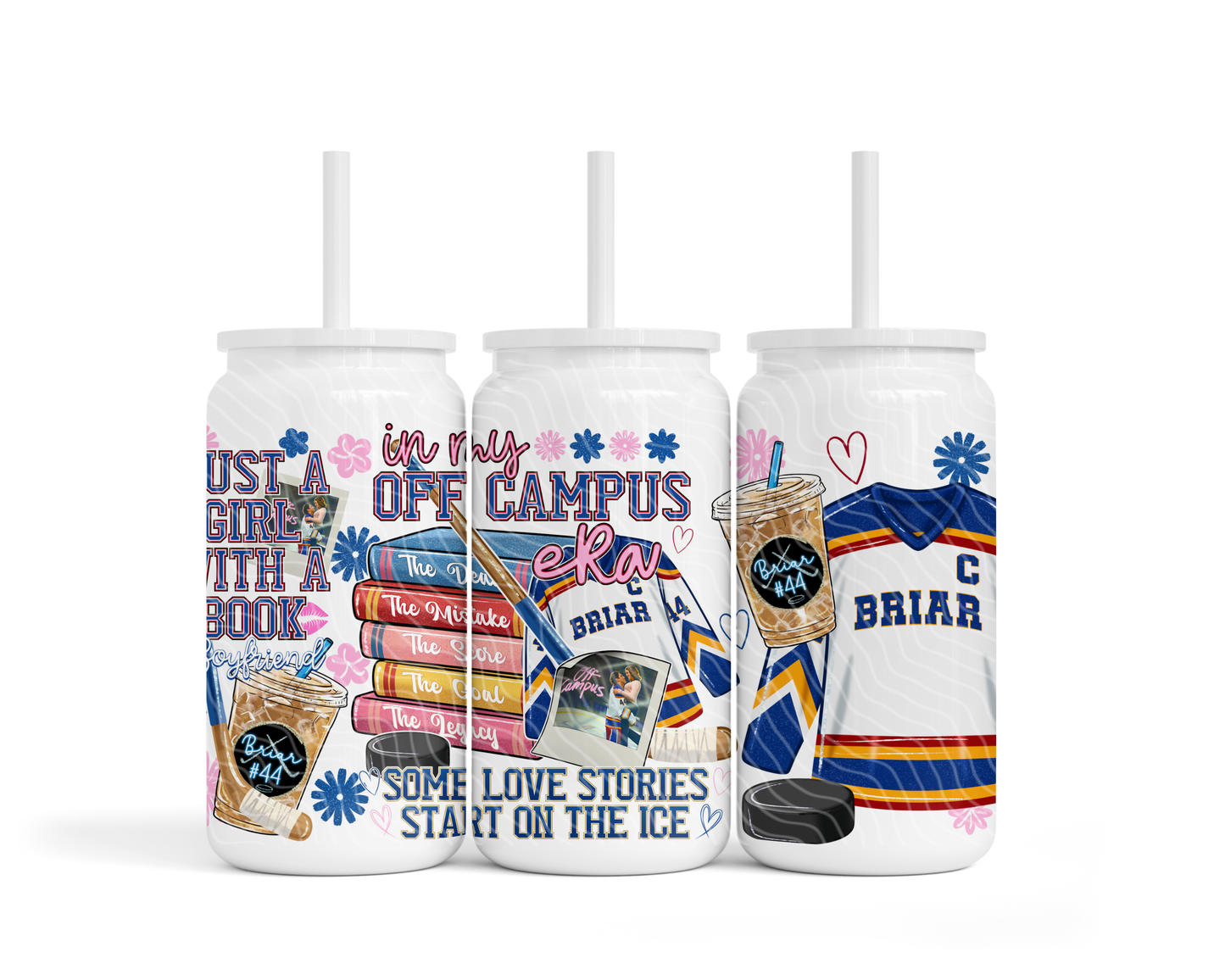 Hockey Romance | 16oz Stainless Steel Can