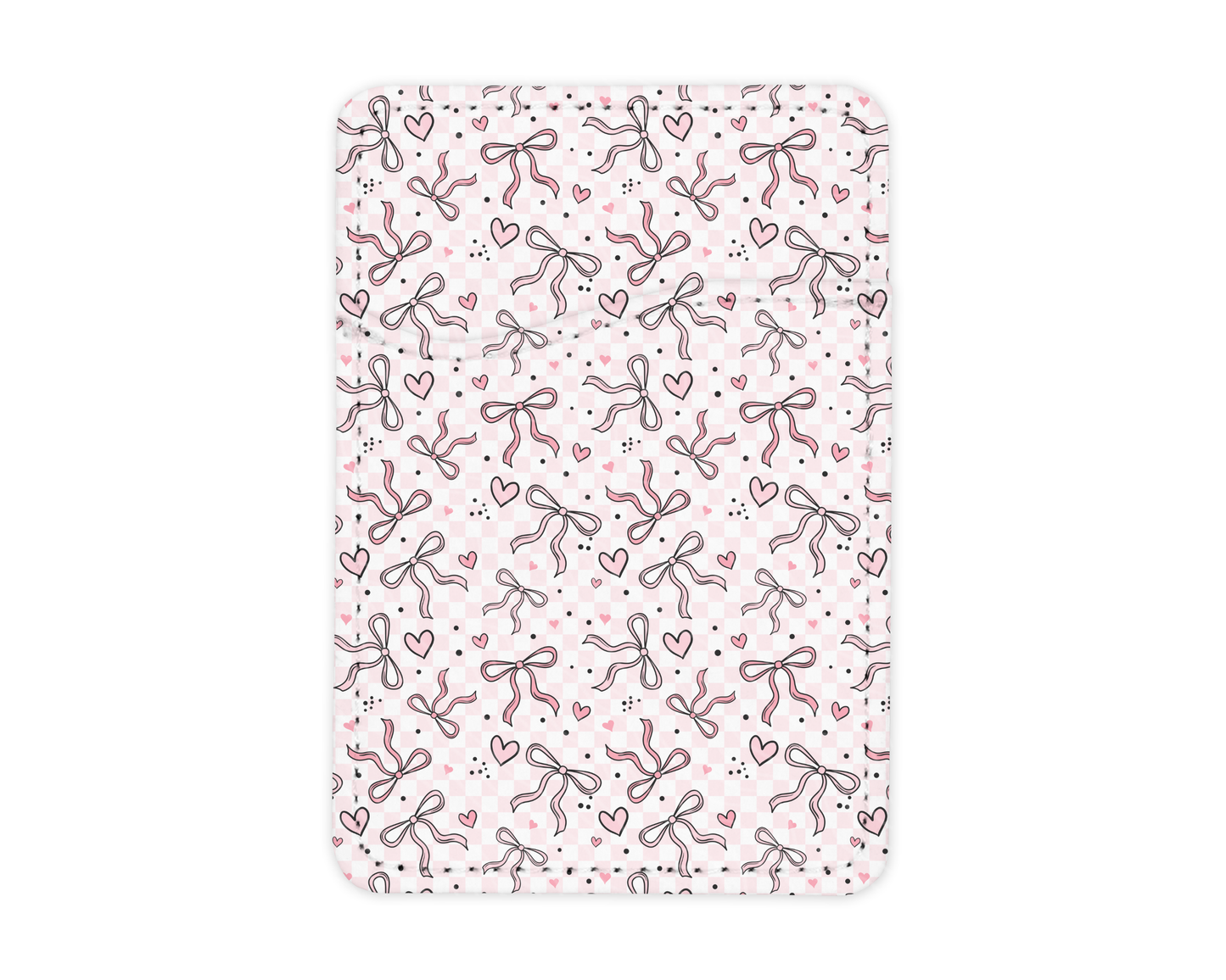 Pink Bows | MagSafe Card Holder