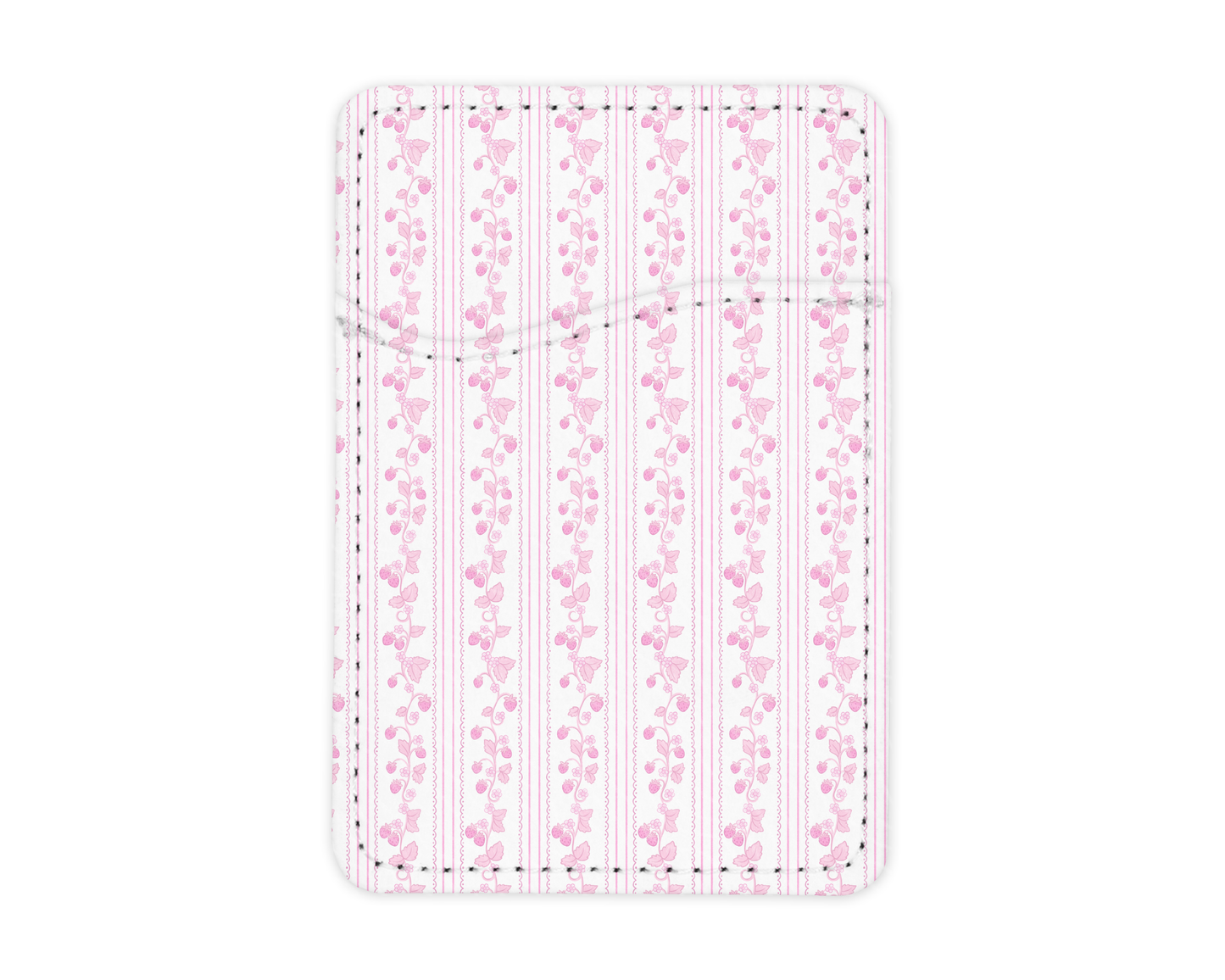 Strawberry Lace | MagSafe Card Holder