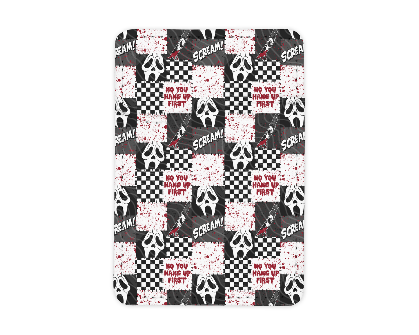 Patchwork Screams | MagSafe Card Holder