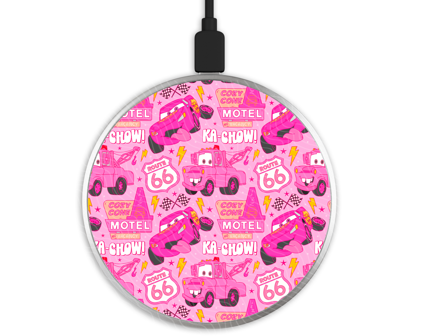 Pink Pit Crew | Wireless Charger