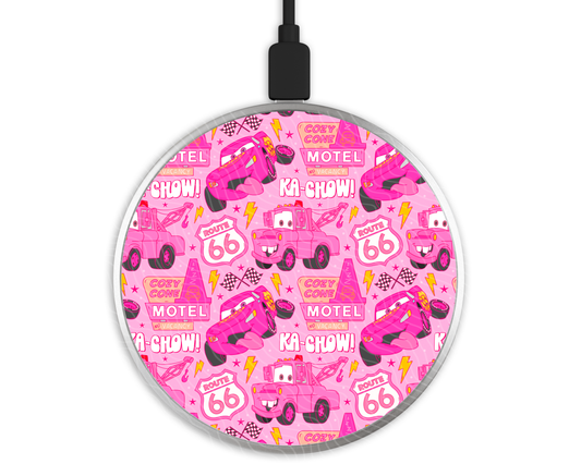 Pink Pit Crew | Wireless Charger