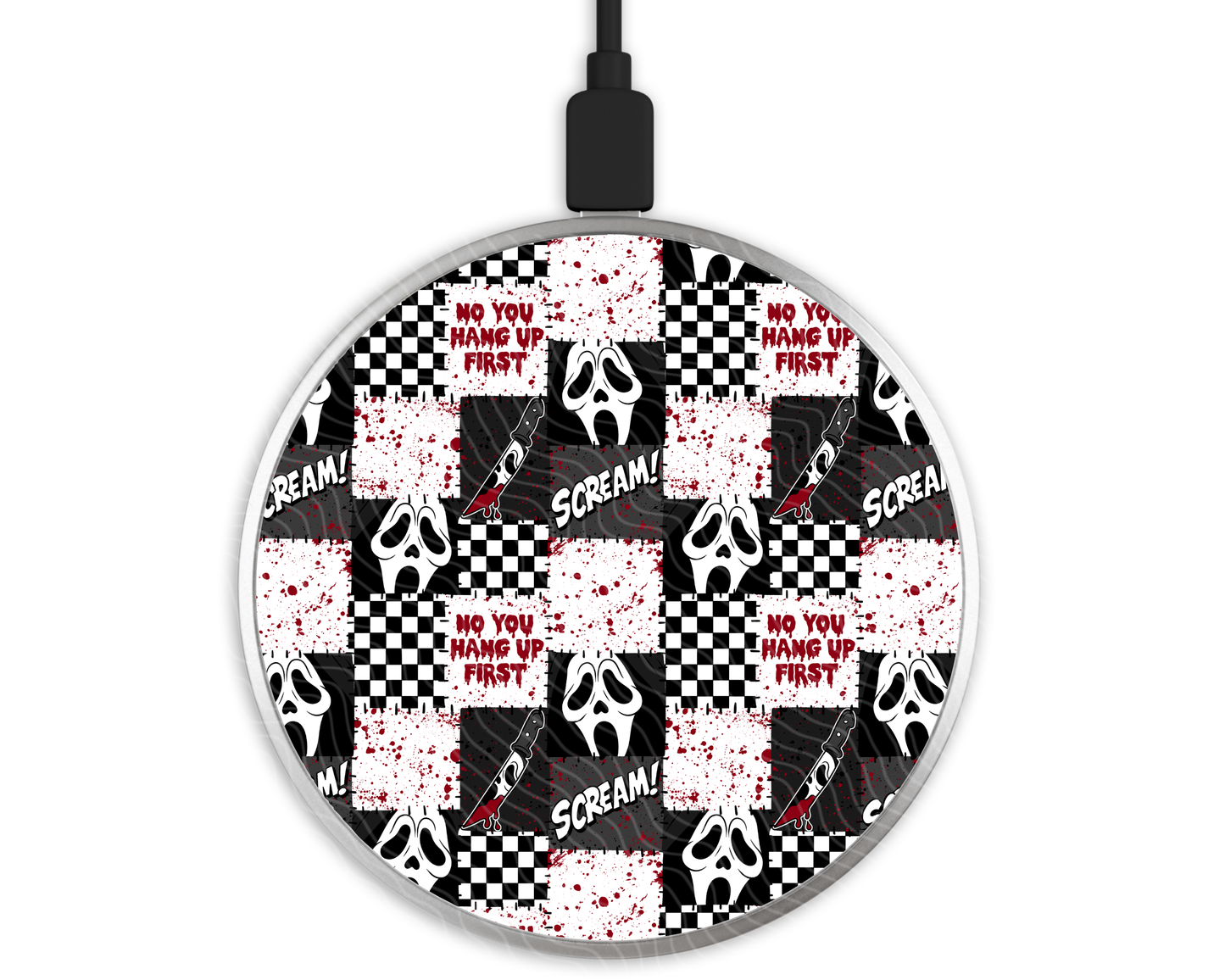 Patchwork Screams | Wireless Charger