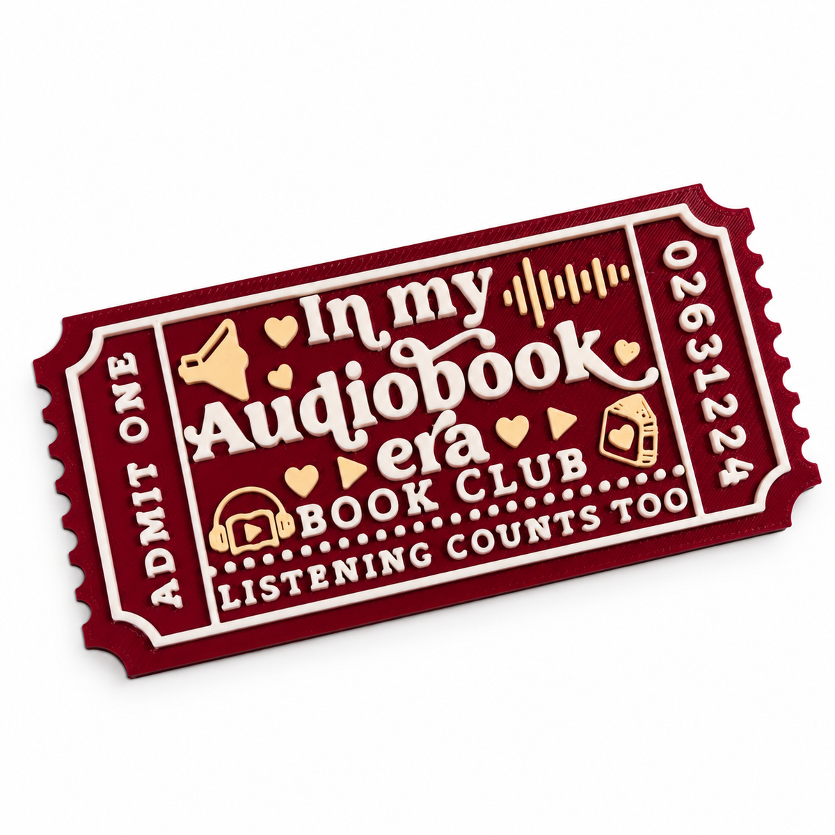Audiobook Era Bookshelf Ticket