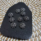 10 Pack Gunmetal Butterfly Bead Caps