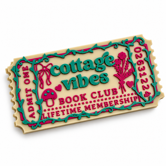 Cottage Vibes Bookshelf Ticket