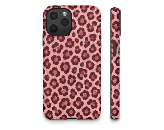 Burgundy Leopard | MagSafe Phone Case