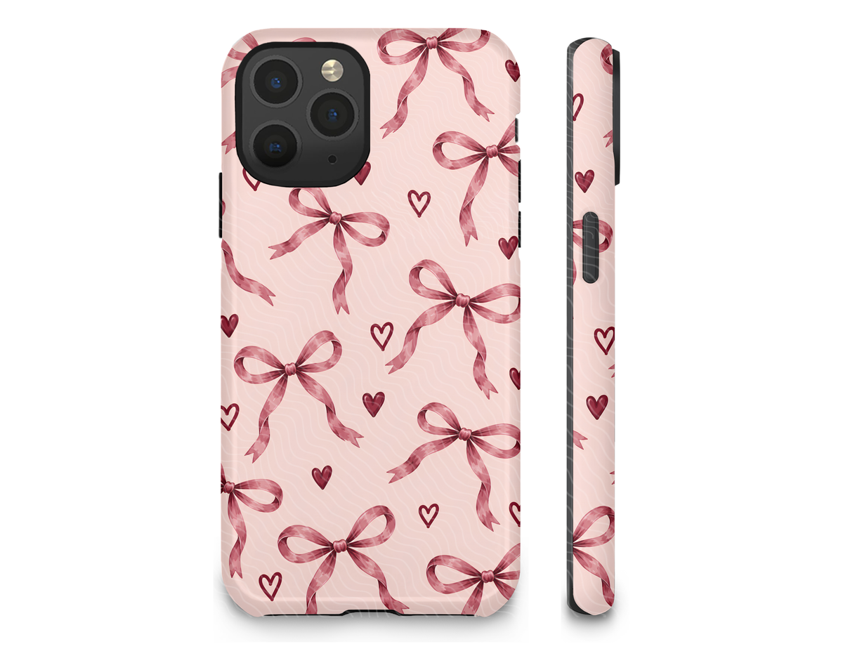 Bow Hearts | MagSafe Phone Case