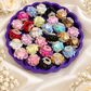 Jeweled Heart Bow Fancy Bead