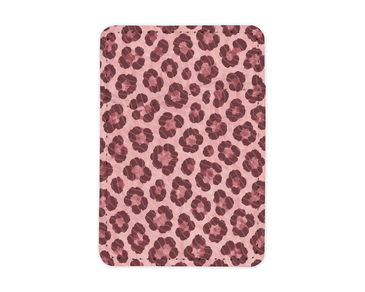 Burgundy Leopard | MagSafe Card Holder