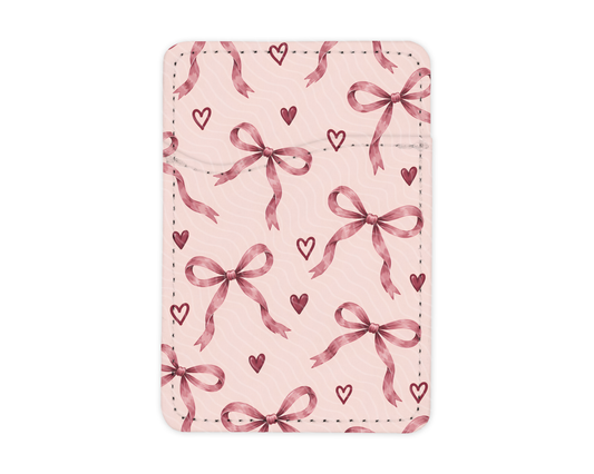 Bow Hearts | MagSafe Card Holder