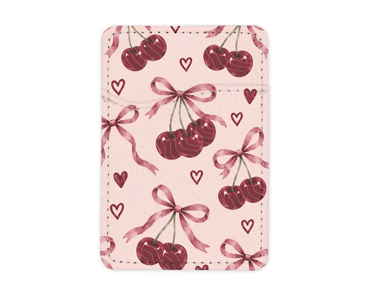 Cherry Bows | MagSafe Card Holder