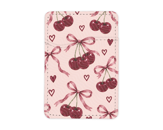 Cherry Bows | MagSafe Card Holder