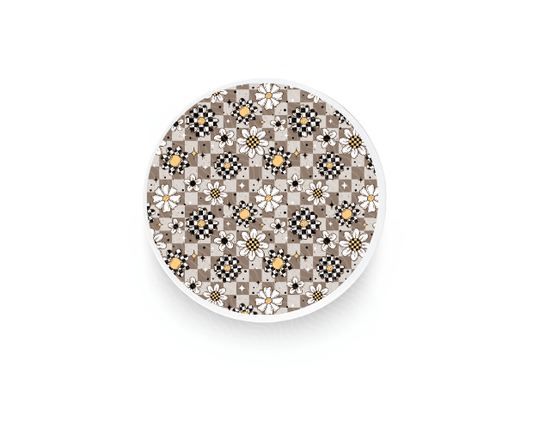 Checkered Bloom | MagSafe Phone Grip