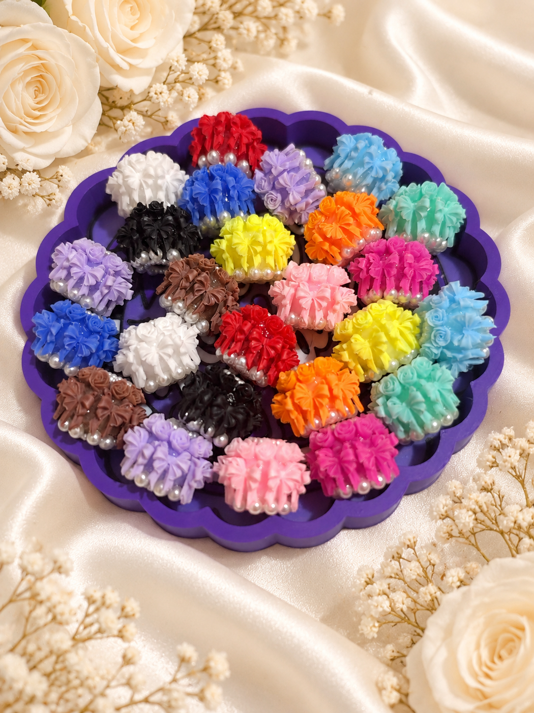 Bow & Rose 2 Fancy Bead