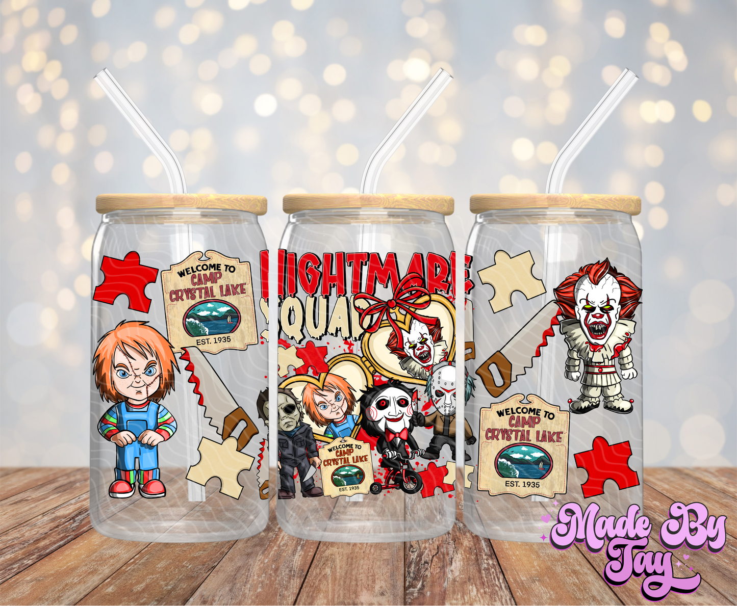 Nightmare Squad - 16OZ UV DTF Wrap